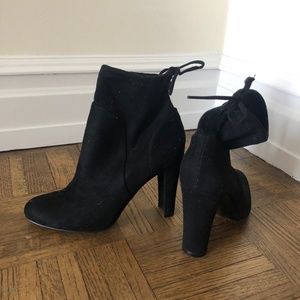 High Heel Black Ankle Boot